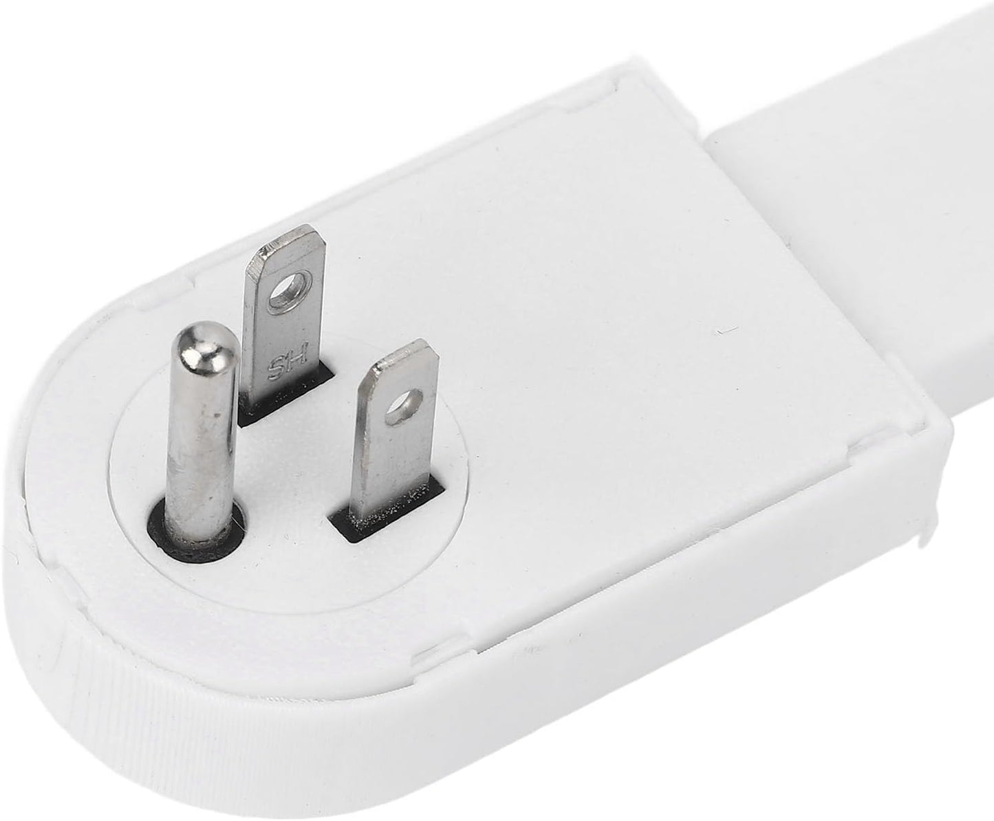 Versatile Power Socket Expander - 22-34 Inch Adjustable Reach, 180° Rotatable Design for Easy Access Behind Furniture - Dual 3-Prong Outlet Extender for Home and Office Use
