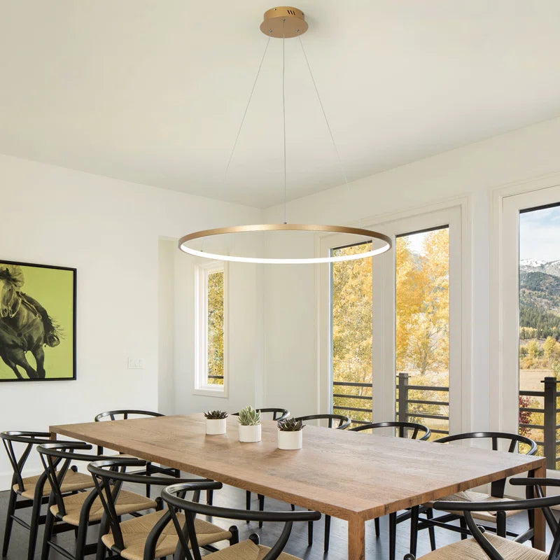 Stylish Stockham 1-Light Geometric LED Pendant Chandelier with Remote Dimming