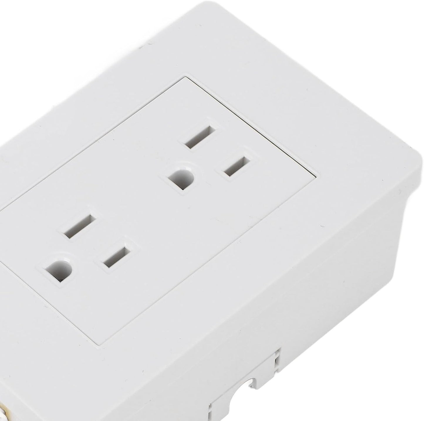 Versatile Power Socket Expander - 22-34 Inch Adjustable Reach, 180° Rotatable Design for Easy Access Behind Furniture - Dual 3-Prong Outlet Extender for Home and Office Use