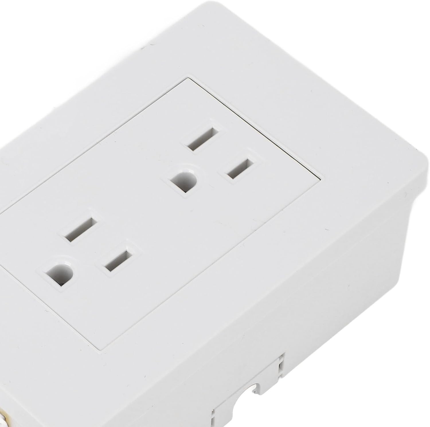 Versatile Power Socket Expander - 22-34 Inch Adjustable Reach, 180° Rotatable Design for Easy Access Behind Furniture - Dual 3-Prong Outlet Extender for Home and Office Use
