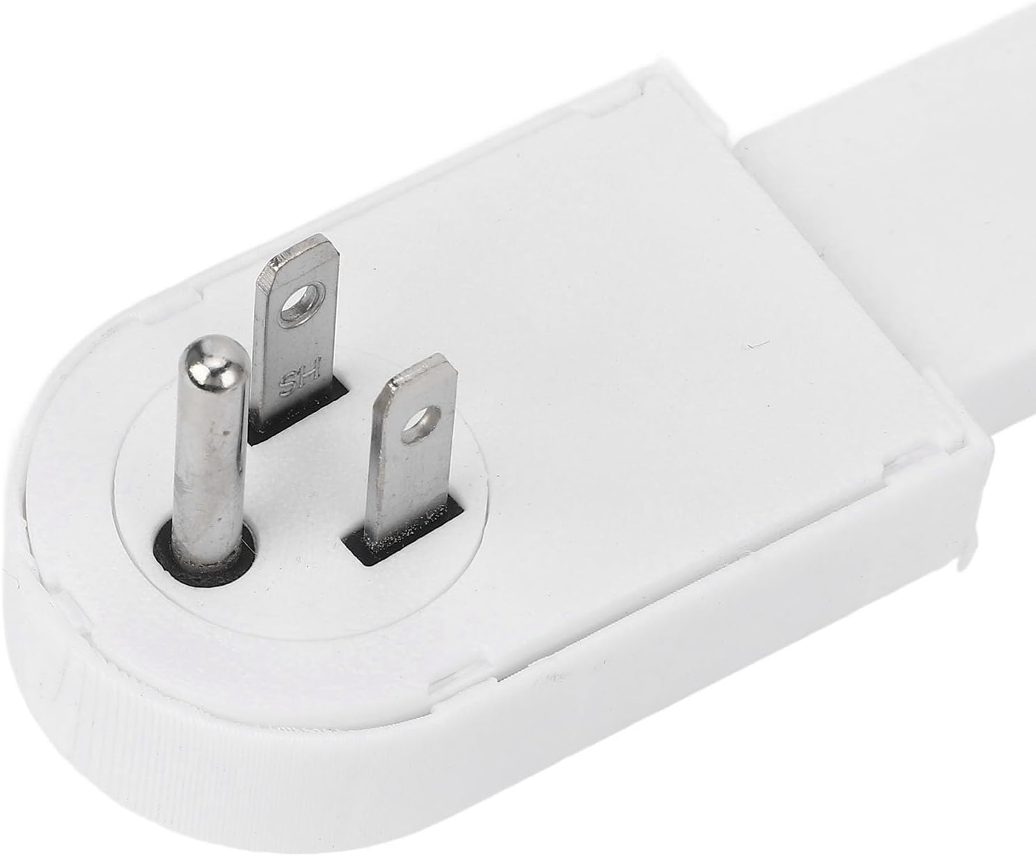 Versatile Power Socket Expander - 22-34 Inch Adjustable Reach, 180° Rotatable Design for Easy Access Behind Furniture - Dual 3-Prong Outlet Extender for Home and Office Use