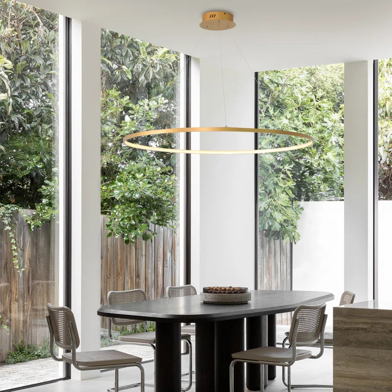Stylish Stockham 1-Light Geometric LED Pendant Chandelier with Remote Dimming