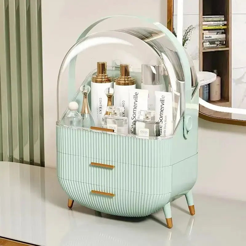Ultimate Makeup Organizer: Large Capacity Cosmetic Storage Box for Brushes & Skin Care Essentials