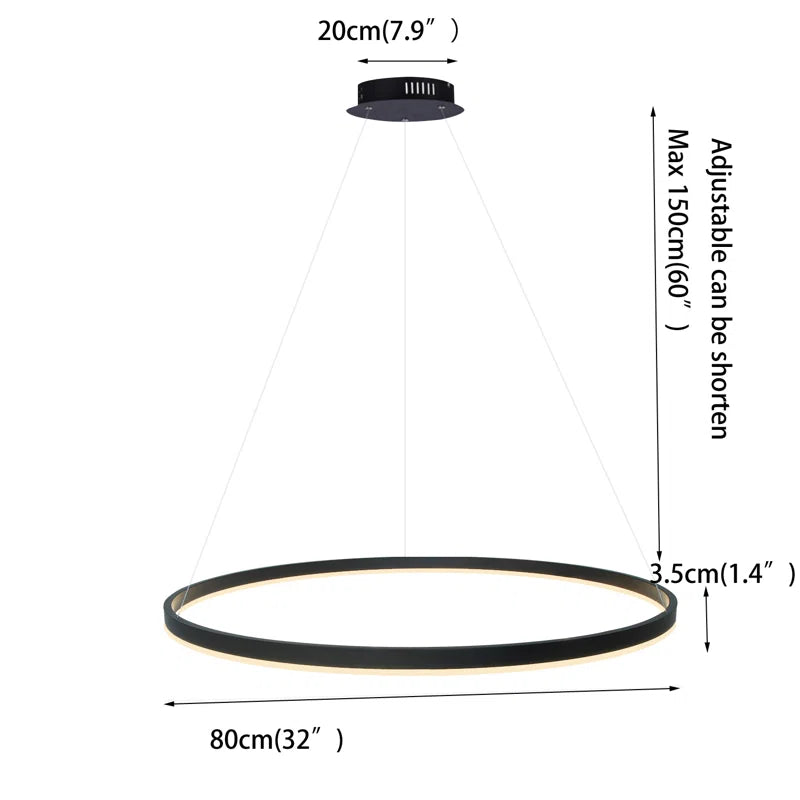 Stylish Stockham 1-Light Geometric LED Pendant Chandelier with Remote Dimming