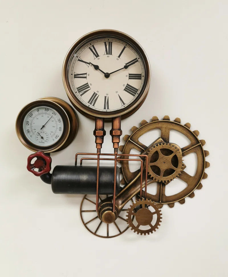 Elegant Thales Metal Wall Clock - Timeless Design for Any Space