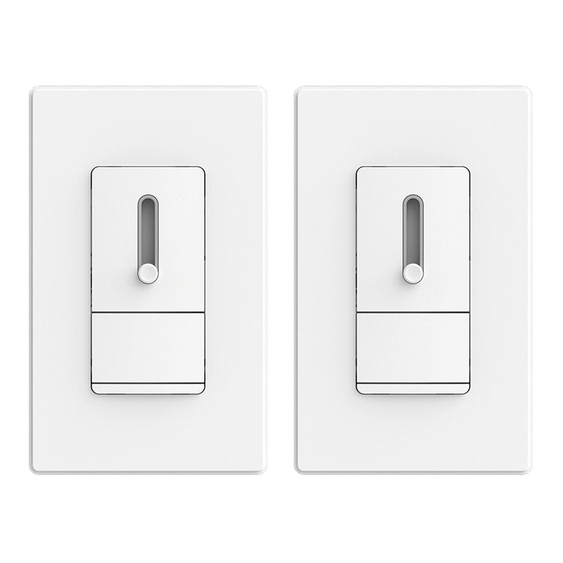 Versatile Single Pole Slide Dimmer for Perfect Lighting Control- Compatible With Stylish Stockham 1-Light Geometric LED Pendant Chandelier with Remote Dimming