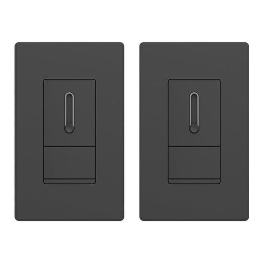 Versatile Single Pole Slide Dimmer for Perfect Lighting Control- Compatible With Stylish Stockham 1-Light Geometric LED Pendant Chandelier with Remote Dimming